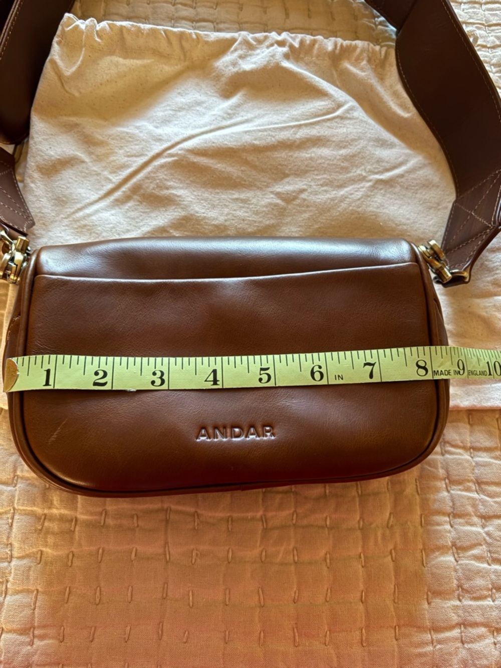 Andar brown leather waymaker handbag - Picture 7 of 10
